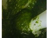 A picture of step 4 of Traditional Punjabi Sarson Ka Saag-Makki Ki Roti.