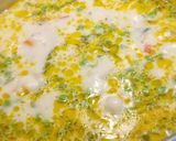Újburgonyás, zöldborsós,kapros vegán leves recept fázis 5 fotója