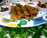 A picture of step 4 of Drumstick leaves paratha.