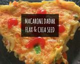 Foto langkah ke 5 dari resep Macaroni Dadar Flax & Chia Seed.