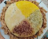 عکس مرحله 4 از دستور برنج چهار رنگ