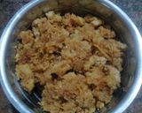 A picture of step 2 of Mawa Gulab Jamun from left over ghee residue.