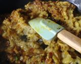 A picture of step 4 of Brinjal bhurta.