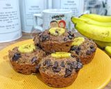 Foto langkah ke 9 dari resep Gluten Free Banana Choco Muffin Oat.