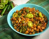 Foto langkah ke 3 dari resep Oseng Tempe Teri Lombok Ijo.