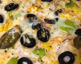 A picture of step 4 of Vegetable Pizza.