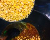 A picture of step 2 of Bhuni wi chane ki daal.