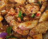 Gambar langkah 4 resipi Tauhu Tempe Terung Berlado.
