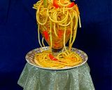 A picture of step 6 of Schezwan vegetable noodles.