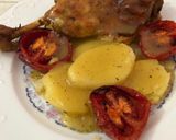 Foto del paso 6 de la receta: Pollo al horno con patatas panaderas y tomate asado