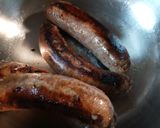A picture of step 3 of Just a Hankering for Sausage Onion Peppers Sandwich.