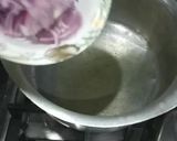 A picture of step 1 of Red beans curry.