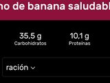 Bizcocho de Plátano dulce (Sin azúcar / Low Carb)