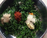 A picture of step 1 of Palak Dhebhra / Spinach Flatbread.