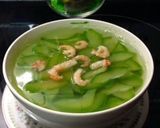 Hình bước làm 5 của món Canh bí nấu tôm nõn