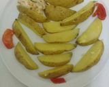 A picture of step 4 of Boiled jacket potato wedges. #potatoescontest#.