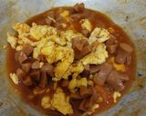 Foto langkah ke 5 dari resep Sosis Telur Asam Manis.