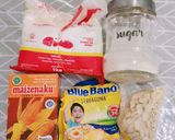 Foto langkah ke 1 dari resep Kukis Almond Goreng (6 bahan).