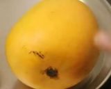 A picture of step 1 of Saffron mango milkshake.