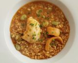 Foto del paso 16 de la receta: Arroz caldoso de rape, sepia, calamares y habas