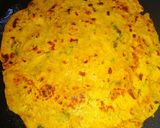A picture of step 2 of Chikapea flour pancake.
