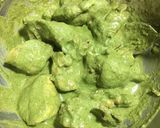 A picture of step 3 of Chicken Hariyali.
