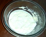 A picture of step 4 of IGLOO style Mango icecream.