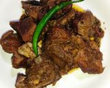 A picture of step 8 of Namkeen Gosht.