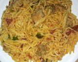 A picture of step 9 of Chicken Chowmein 😋.