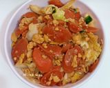 Foto langkah ke 7 dari resep Orak Arik Telur Sosis.