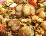 รูปขั้นตอนการทำที่ 7 ของ ข้าวผัดกุ้ง สไตล์ร้าน Benihana