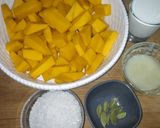 A picture of step 1 of Pumpkin Halwa.
