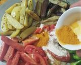 A picture of step 7 of Tawa fry vegetables.