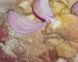 A picture of step 1 of Shawarma/Tortillas.