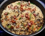 Foto del paso 4 de la receta Arroz con panceta y champiñones