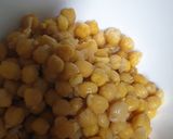 A picture of step 1 of Chana chaat.