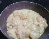 A picture of step 1 of Chicken menchurian.