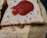 A picture of step 2 of Paneer cheese sandwich Easy sandwich for kids.