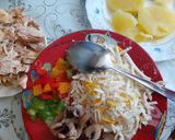 عکس مرحله 1 از دستور گراتن مرغ و قارچ