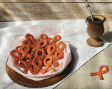 Foto del paso 8 de la receta: 🌷🩷 Crackers de remolacha y ajo 🩷 Lazo rosa, cocinando y concientizando 🩷🌷