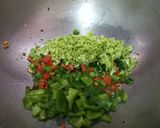 A picture of step 2 of Paneer Burji.