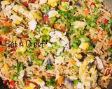 A picture of step 7 of Mushroom Egg Fried Rice.