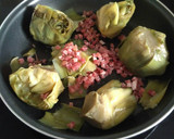 Foto del paso 3 de la receta: Alcachofas con jamón