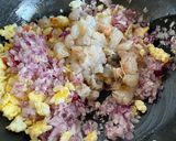 A picture of step 3 of Egg Fried rice.