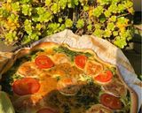 Une image de l'étape 4 de Tarte épinard chèvre.