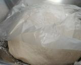 A picture of step 1 of Pizza bread.