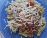 Paradicsomos zöldséges fusilli recept fázis 5 fotója