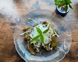 A picture of step 5 of Steamed Eggplants with Sonia’s Pesto.