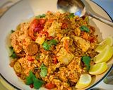A picture of step 8 of One Pot Cajun Rice (with or without spice).