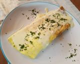 Foto del paso 5 de la receta: Omelette con cebollita y muzzarella
